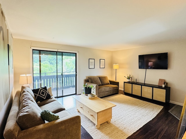 110 Trolley Crossing Ln Unit 110, Middletown, CT 06457 - living room with wood finished floors and baseboards