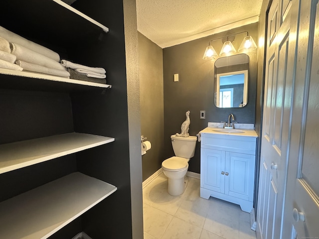 110 Trolley Crossing Ln Unit 110, Middletown, CT 06457 - bathroom with vanity, a textured ceiling, and tile patterned floors