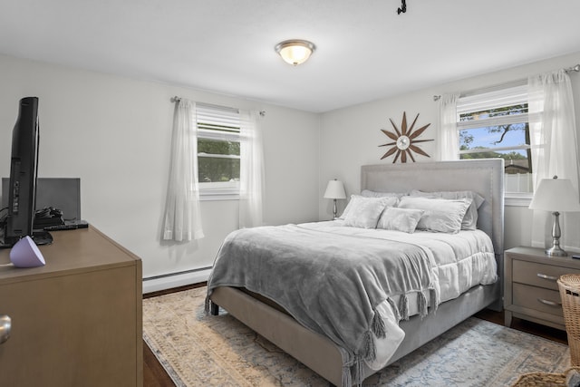 15 Arlington Rd, Windsor Locks, CT 06096 - bedroom featuring baseboard heating and wood finished floors