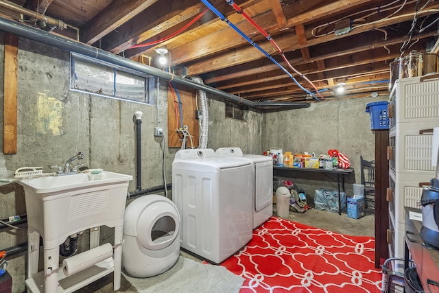 15 Arlington Rd, Windsor Locks, CT 06096 - unfinished below grade area featuring independent washer and dryer