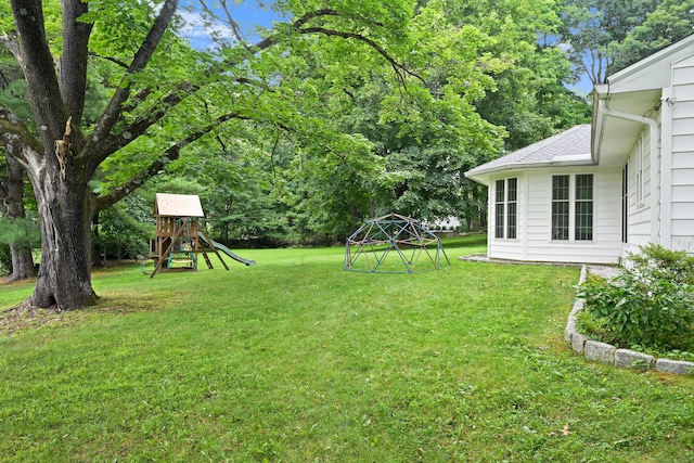 9 Old Logging Rd, Stamford, CT 06903 - view of grassy yard with a playground