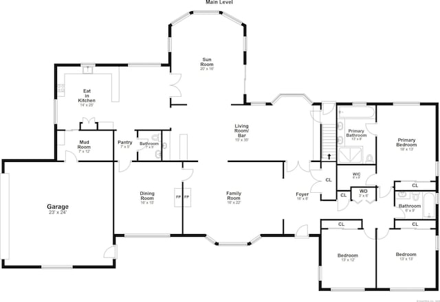9 Old Logging Rd, Stamford, CT 06903 - view of floor plan / room layout