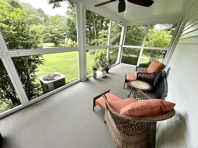 37 Lane St, Shelton, CT 06484 - sunroom featuring a ceiling fan