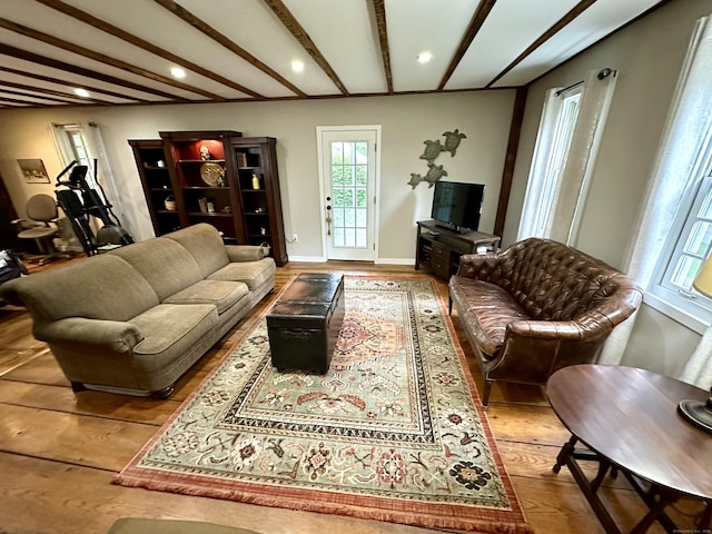 37 Lane St, Shelton, CT 06484 - living room with wood finished floors and recessed lighting