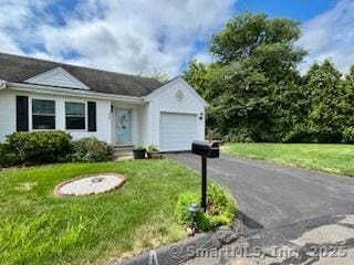 1929 Logans Way, Windsor, CT 06095 - single story home with a garage, driveway, and a front yard