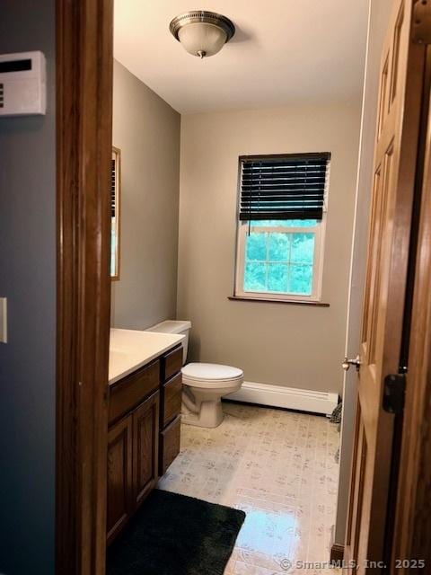 67 Bergendahl Dr, Griswold, CT 06351 - bathroom with vanity and a baseboard heating unit