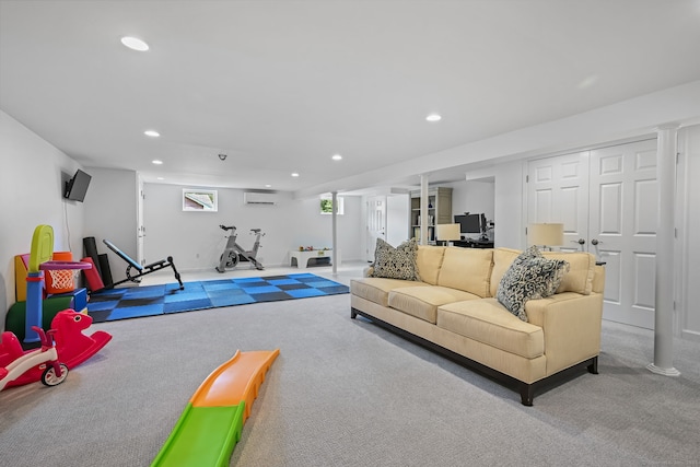 68 William St, Norwalk, CT 06851 - living room with carpet flooring and recessed lighting