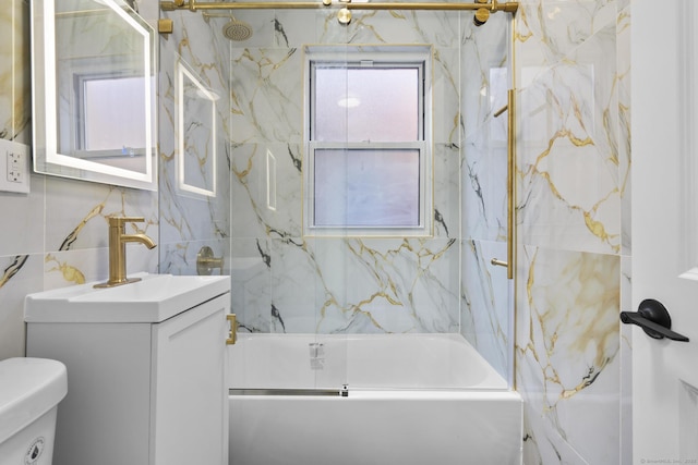 276 Bond St, Bridgeport, CT 06610 - bathroom featuring vanity and shower / washtub combination