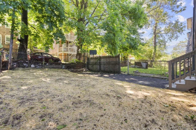 276 Bond St, Bridgeport, CT 06610 - view of yard with stairway