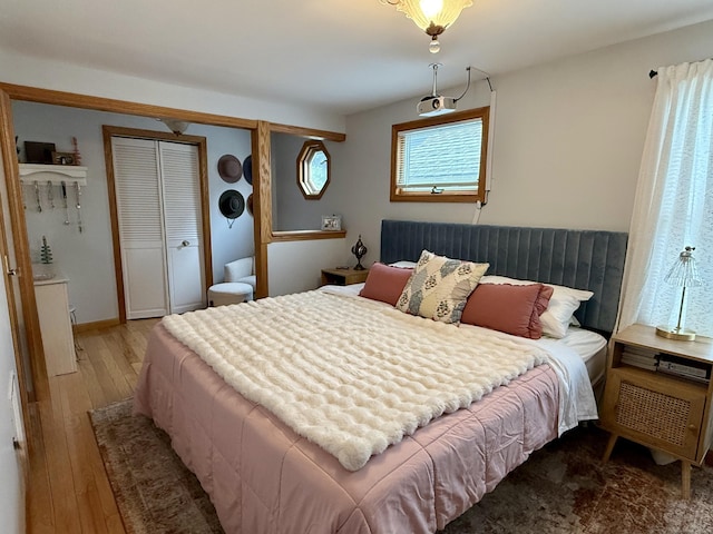 19 Hartford Ave, Old Saybrook, CT 06475 - bedroom featuring wood-type flooring and a closet
