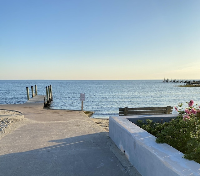 19 Hartford Ave, Old Saybrook, CT 06475 - water view with a boat ramp and a boat dock