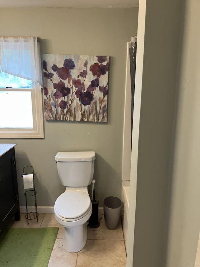 74 Brussels Ave, Wethersfield, CT 06109 - bathroom with vanity and tile patterned floors
