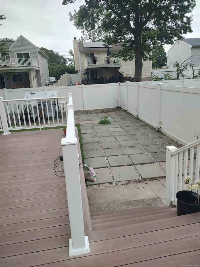 191 Dawson Ave, West Haven, CT 06516 - wooden deck featuring a fenced backyard and a patio