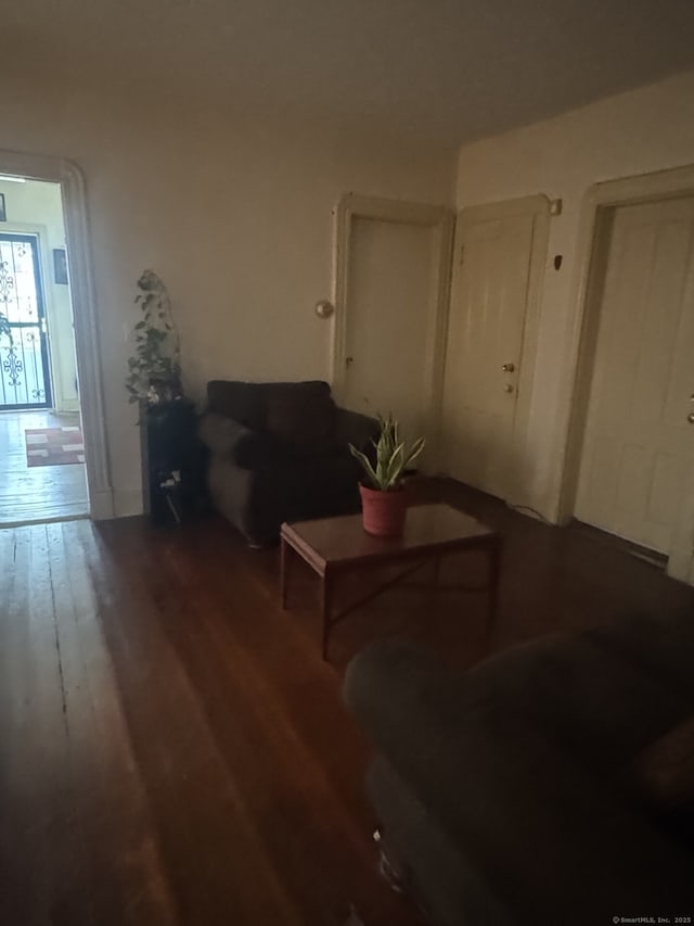32 Lenox St, Hartford, CT 06154 - living area featuring wood finished floors and baseboards