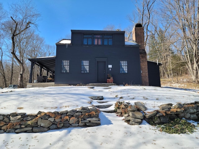 97 Westwood Rd, Woodbury, CT 06798 - view of front of house with a chimney