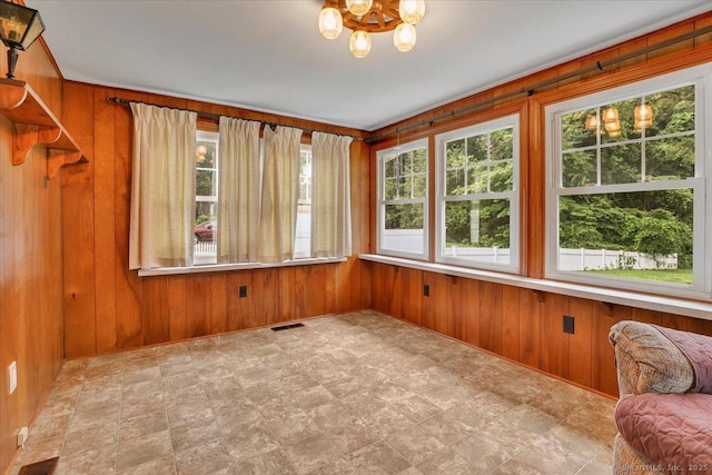 496 Mulberry St, Southington, CT 06479 - unfurnished sunroom with healthy amount of natural light and a chandelier