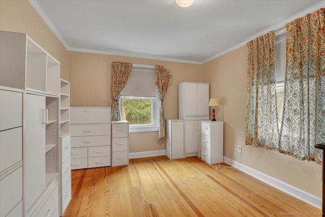 496 Mulberry St, Southington, CT 06479 - bedroom featuring light wood-type flooring and ornamental molding