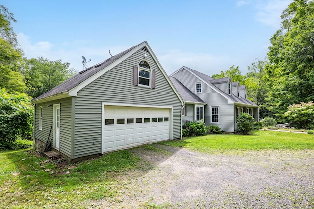 159 Woods Way Dr, Southbury, CT 06488 - view of front of property with a garage and a front lawn