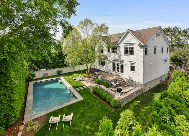 81 Birch Rd, Fairfield, CT 06824 - back of house featuring a fenced backyard and a patio area