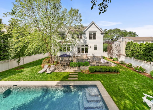 81 Birch Rd, Fairfield, CT 06824 - back of house featuring a patio and a fenced backyard
