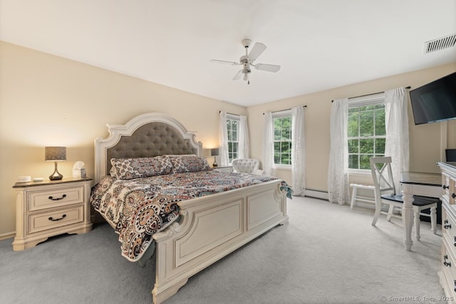 26 Philo Curtis Rd, Newtown, CT 06482 - bedroom featuring light colored carpet and a ceiling fan