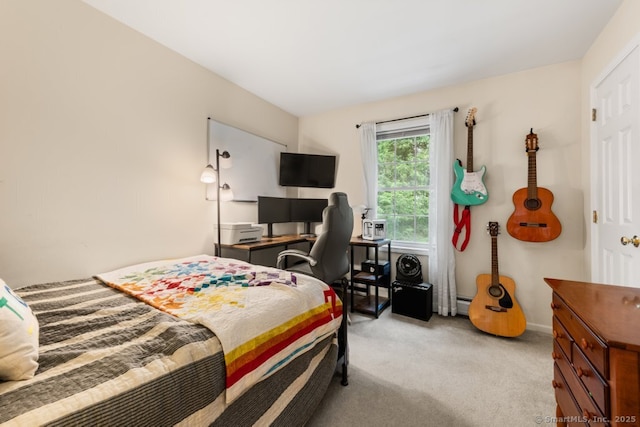 26 Philo Curtis Rd, Newtown, CT 06482 - bedroom with light colored carpet and an office area