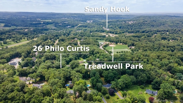 26 Philo Curtis Rd, Newtown, CT 06482 - aerial view of a forest