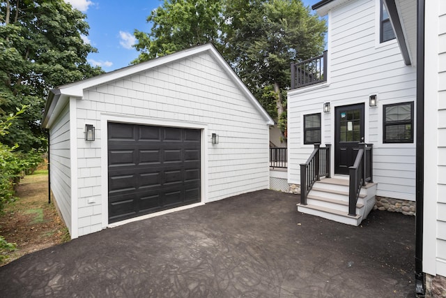 226 Ruane St, Fairfield, CT 06824 - detached garage featuring driveway