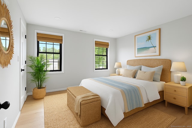 226 Ruane St, Fairfield, CT 06824 - bedroom with light wood-style flooring and baseboards