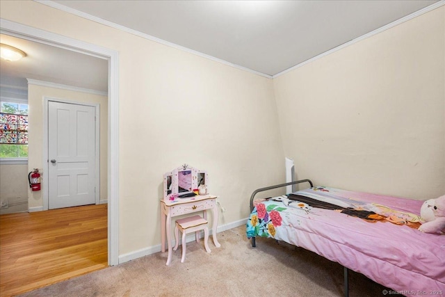 22 Benjamin St, Norwich, CT 06360 - carpeted bedroom with ornamental molding and baseboards