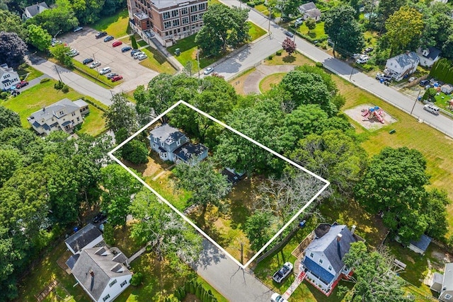 22 Benjamin St, Norwich, CT 06360 - view of property location with property boundaries highlighted