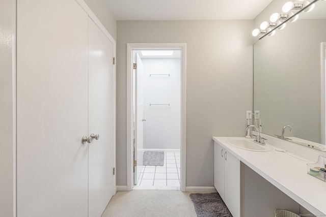 2289 Bedford St Unit F2, Stamford, CT 06905 - bathroom featuring vanity and baseboards