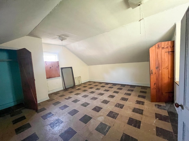 130 Wilkins Ave, Bridgeport, CT 06606 - bonus room with lofted ceiling and tile patterned floors