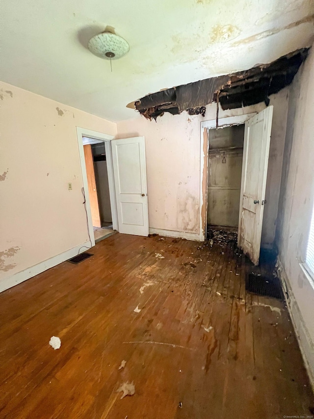 130 Wilkins Ave, Bridgeport, CT 06606 - spare room with hardwood / wood-style flooring and baseboards