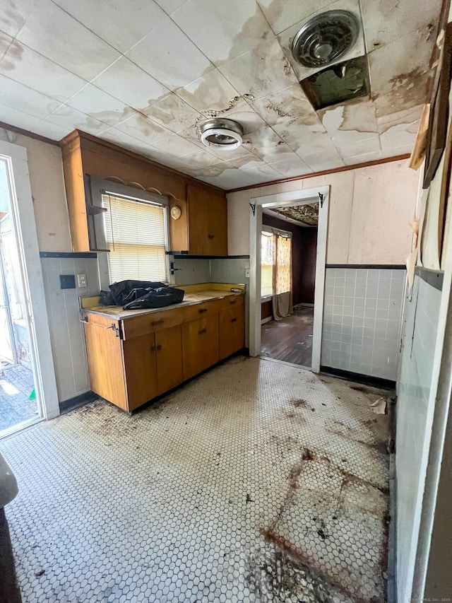 130 Wilkins Ave, Bridgeport, CT 06606 - kitchen featuring a wainscoted wall