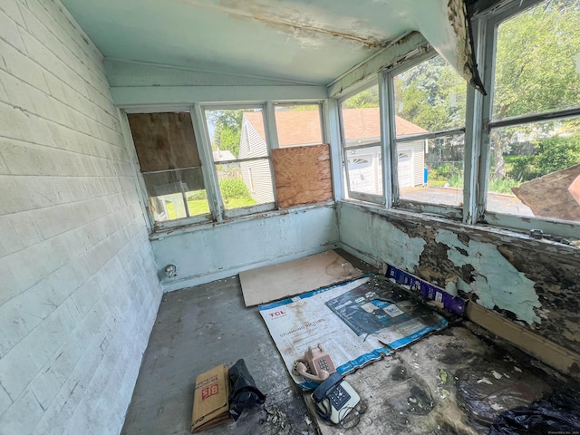 130 Wilkins Ave, Bridgeport, CT 06606 - unfurnished sunroom with lofted ceiling