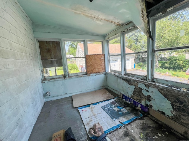 130 Wilkins Ave, Bridgeport, CT 06606 - unfurnished sunroom with vaulted ceiling