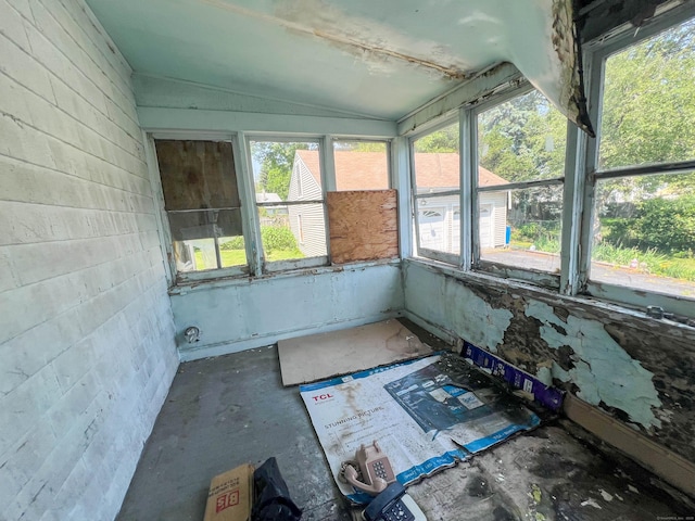 130 Wilkins Ave, Bridgeport, CT 06606 - unfurnished sunroom with vaulted ceiling