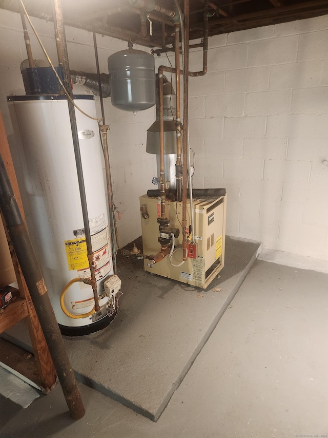 15 Juniper Rd, Newtown, CT 06470 - utilities featuring water heater and a heating unit