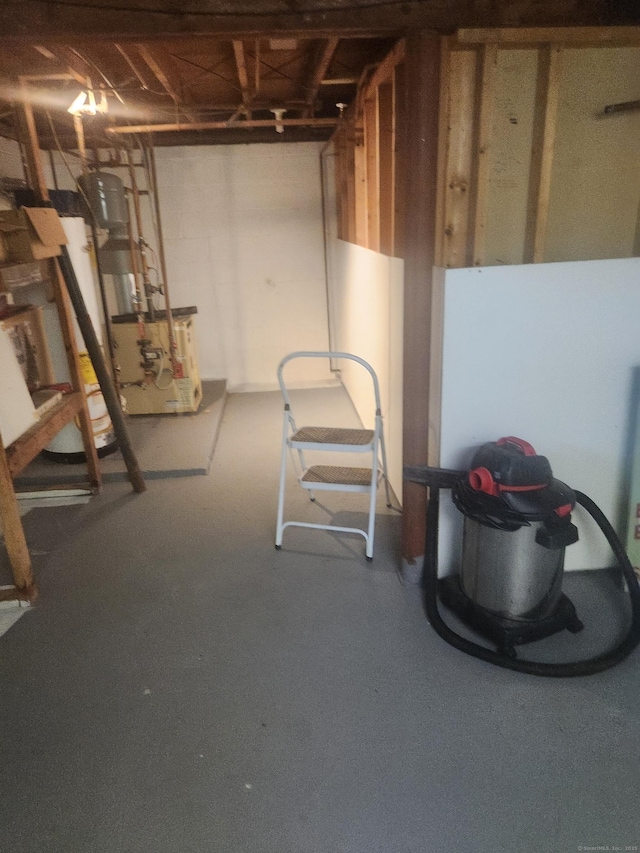 15 Juniper Rd, Newtown, CT 06470 - unfinished below grade area with a heating unit