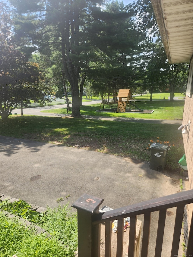 15 Juniper Rd, Newtown, CT 06470 - view of green lawn featuring a playground
