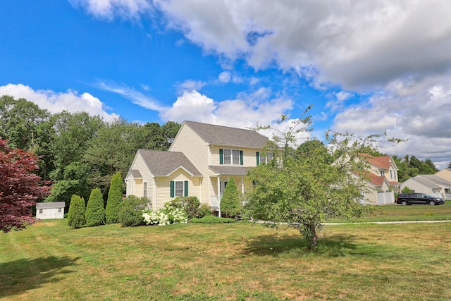 357 D Welton Way, Thomaston, CT 06787 - view of front of property with a front yard and roof with shingles