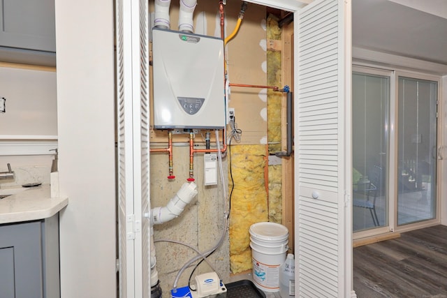 357 D Welton Way, Thomaston, CT 06787 - utility room with tankless water heater