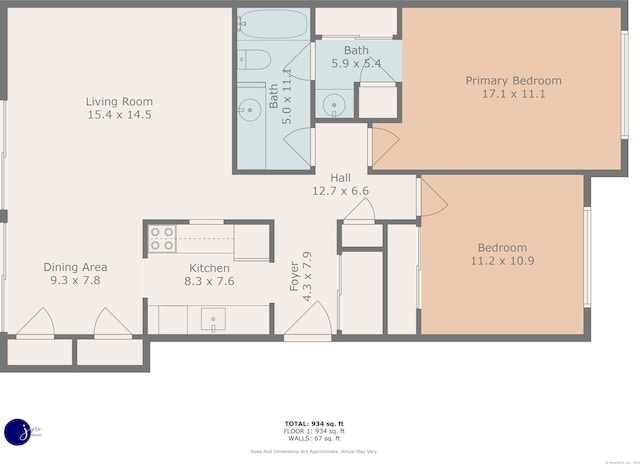 106 Brookwood Dr Apt D, Rocky Hill, CT 06067 - view of property floor plan