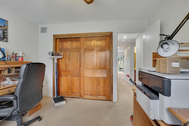 106 Brookwood Dr Apt D, Rocky Hill, CT 06067 - office area featuring light colored carpet and recessed lighting