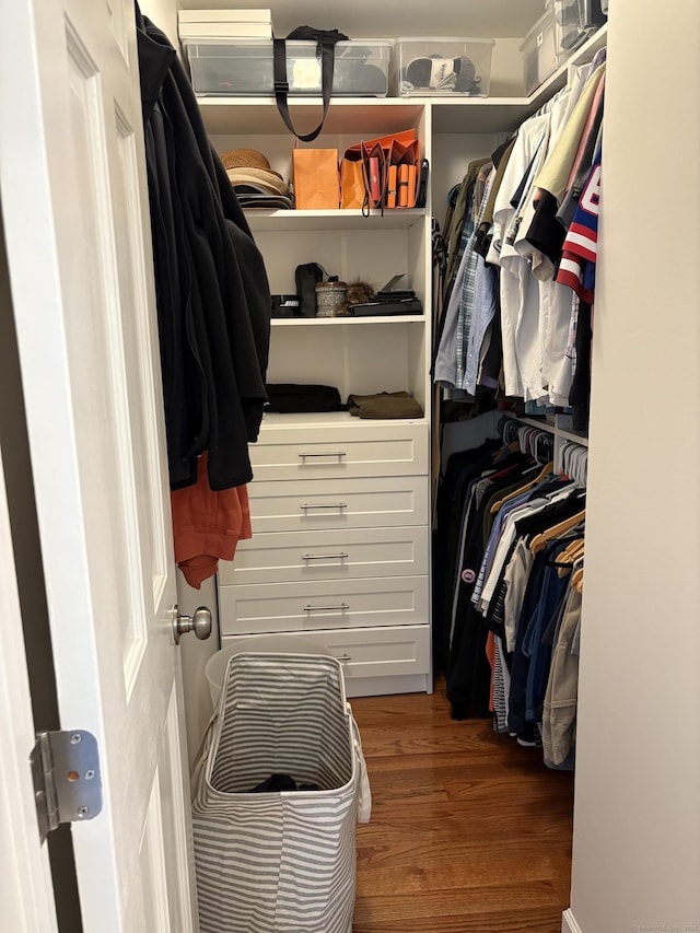 55 Mill Plain Rd Unit 17-6, Danbury, CT 06811 - spacious closet with wood finished floors