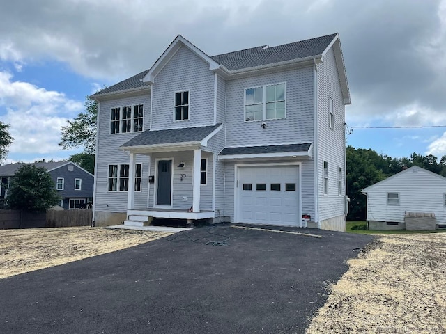 30 Bayberry Ln, Stratford, CT 06614 - traditional-style home with asphalt driveway, an attached garage, and roof with shingles