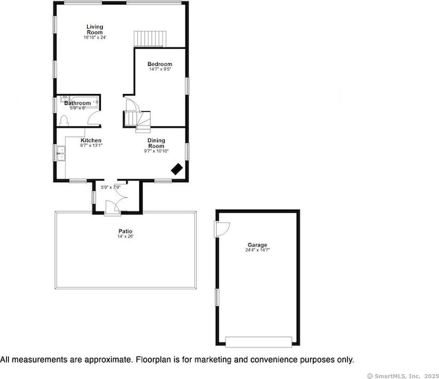 16 Oak St, New Fairfield, CT 06812 - view of room layout