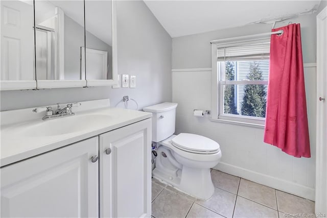 12 Sunset Ave, Trumbull, CT 06611 - bathroom with vanity and tile patterned floors