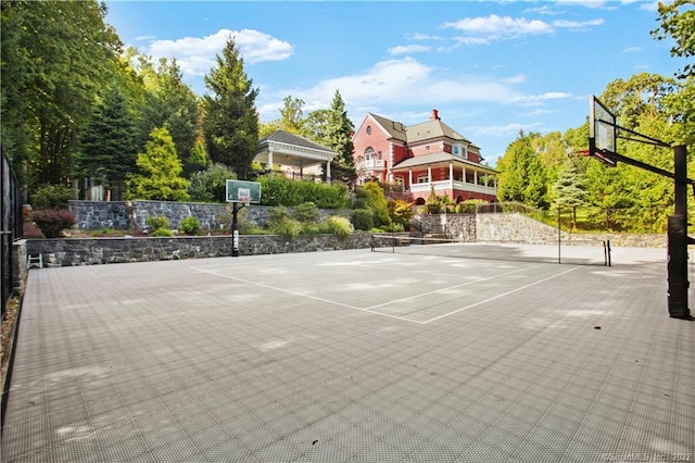 view of basketball court